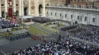 Rome: le pape François célèbre la messe de Pâques