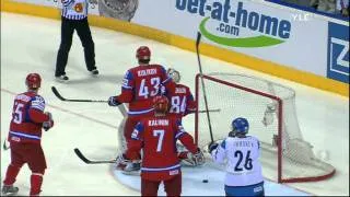 IIHF WC (HQ 480p) 2011 Mikael Granlund ilmaveivi / airhook goal 13-5-2011 (FINLAND 1 - RUSSIA 0)