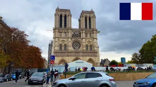 Paris Notre Dame Cathedral, La Seine, and Quai de Montebello (September 2022)