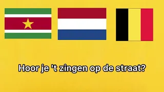 Hoor je 't zingen op de straat? Dutch lyrics version