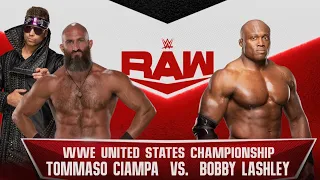 WWE 2K22 : Bobby Lashley vs Tommaso Ciampa - WWE United States Championship | WWE RAW 2022