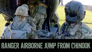 Army 5th Ranger Training Battalion CH-47 Chinook Airborne Jump - 13TAC MILVIDS