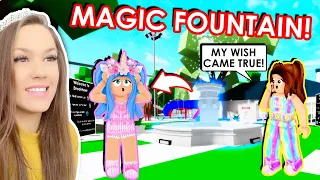 This Magic FOUNTAIN Made Our Wishes Come True in BROOKHAVEN with IAMSANNA (Roblox Roleplay)