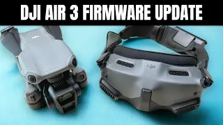 DJI Air 3 Firmware Update (v01.00.0600) DJI Goggles and AR Features