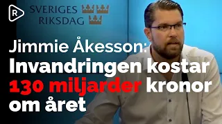 Invandringen kostar Sverige 130 miljarder kronor om året | Sverigedemokraternas presskonferens