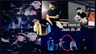 JUNGKOOK ABRAZA A JIMIN DETRÁS DEL ESCENARIO - CONCIERTO EN BANGKOK DAY 1&2