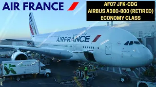 AIR FRANCE AF07 NEW YORK JFK ✈ PARIS CDG (AIRBUS A380-800 ECONOMY CLASS F-HPJH) FLIGHT REPORT #20