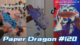 Dragon Puppet Crafts - Paper Dragon TikTok Compilation #120