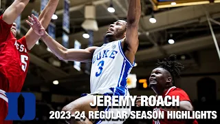 Jeremy Roach 2023-24 Regular Season Highlights | Duke Guard