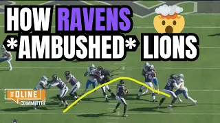 FILM REVIEW: How Baltimore Ravens AMBUSHED Detroit Lions in Week 7