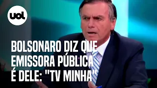 Bolsonaro no SBT: Presidente diz que emissora pública é dele: 'TV minha'
