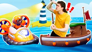 Веселая Школа - Кораблекрушение в море! Щенячий Патруль в видео для детей про машинки