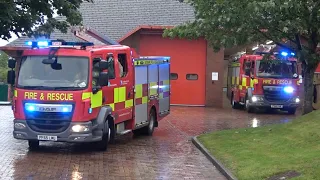 Blackpool Fire Station Double Turnout - Lancashire Fire And Rescue Service
