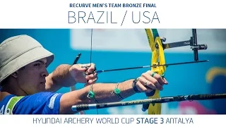 Brazil v USA – Recurve Men’s Team Bronze Final | Antalya 2016