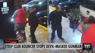 WATCH: Club Bouncer Thwarts Gunman In Devil Mask