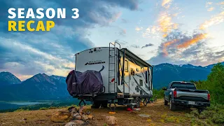 Season 3 RECAP + Analysis of maximum RV length for National Parks + Our camping stats