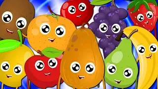 Ten Little Fruits Jumping On The Bed | Fruits Song Fro Kids | Learn Fruit | Nursery Rhymes