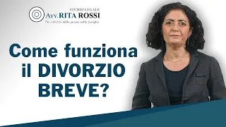 Come funziona il divorzio breve?