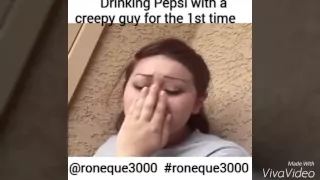 Girl drinks pepsi for the first time