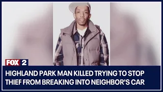 Highland Park man killed trying to stop thief from breaking into neighbor's car