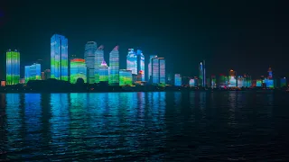 Qingdao, China - Urban Lights Exhibition