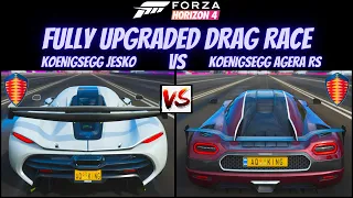 FH4 - KOENIGSEGG JESKO VS KOENIGSEGG AGERA RS | (Fully Upgraded) Drag Race