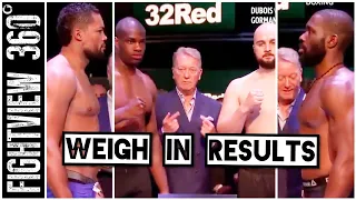 WEIGH IN RESULTS: Joyce vs Jennings & Dubois vs Gorman PREVIEW! UPSETS In Both? BT FACE OFF Review!