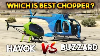 GTA 5 ONLINE : BUZZARD VS HAVOK (WHICH IS BEST ATTACK CHOPPER ?)