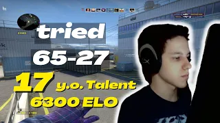 17 y.o 6300elo | tried 65 Kills | Nuke POV | FACEIT Ranked | May 21, 2023