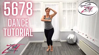 5678 DANCE tutorial (Steps) | Dance with Zoe Francesca