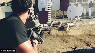 Michael B. Jordan at the shooting range is something else