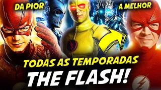 A DECADÊNCIA DE THE FLASH !!TODAS AS 9 TEMPORADAS DA PIOR A MELHOR!