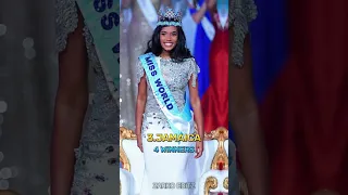 Top 5 Countries With Most Miss World Winners #shorts #viral #trending