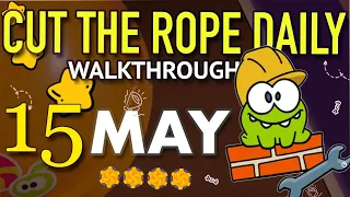 Cut The Rope Daily May 15 | #walkthrough  | #10stars | #solution