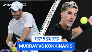 Absolutely Outstanding 🤯 Top 5 Shots from Murray-Kokkinakis EPIC | Australian Open | Eurosport