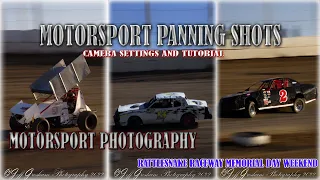 Motorsport Photography Camera Panning  Settings and Tutorial / Canon EOS-R / Rattlesnake Raceway