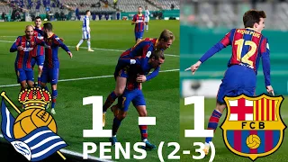 Real Sociedad vs. Barcelona [1-1] AET Pens (2-3) - Match Review (Spanish Super Cup Semi Final 2021)