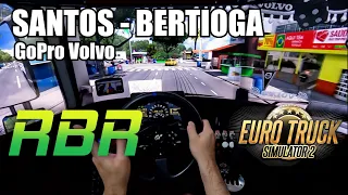 VIAGEM REALISTA ETS2 - LITORAL DE SP Mapa RBR | POV Driving