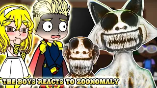 The Boys reacts to Zoonomaly- Gacha react