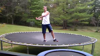 How to spin faster on a trampoline week 1 Trey Maximus