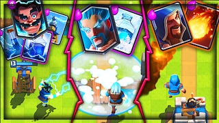 WAIT, THIS ACTUALLY WON! • Clash Royale 3 WIZARD DECK!