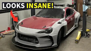 INSTALLING THE STREETHUNTER WIDEBODY KIT ON MY FRS!