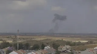 Smoke rises over Gaza skyline as Israel continues military operations