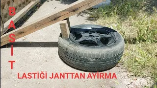 Lastiği janttan ayırma yöntemi ( remove a tire from a rim)