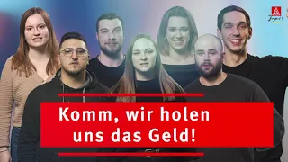 Komm, wir holen uns das Geld!