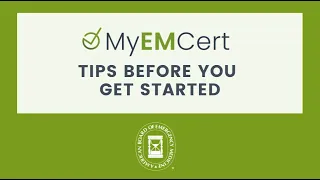 MyEMCert - Tips and Features