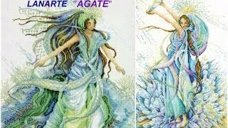 Вышивка крестом: Работа по набору для вышивания крестиком LANARTE Agate (1 отчет)