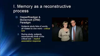 Cognition Lecture 6 3   Suggestibility   Reconstructive Processes in Memory