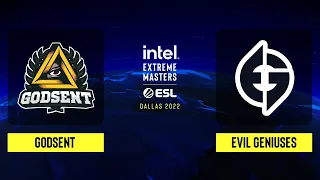 GODSENT vs. Evil Geniuses - Map 1 [Overpass] - IEM Dallas 2022 NA - Closed Qualifier