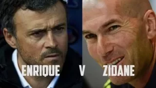 zinedine zidane vs luis enrique el clasico 2 april 2016